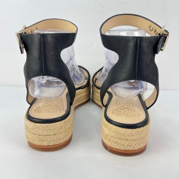 Vince Camuto Kathalia Cow Hair Leopard Platform Espadrille Sandals Women's 8.5 - Picture 5 of 8